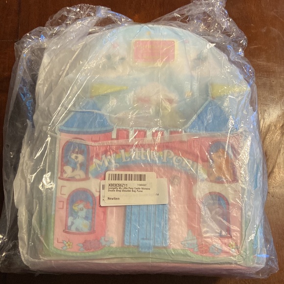 NWT Loungefly My Little Pony Castle with Drawbridge mini backpack - Picture 4 of 6